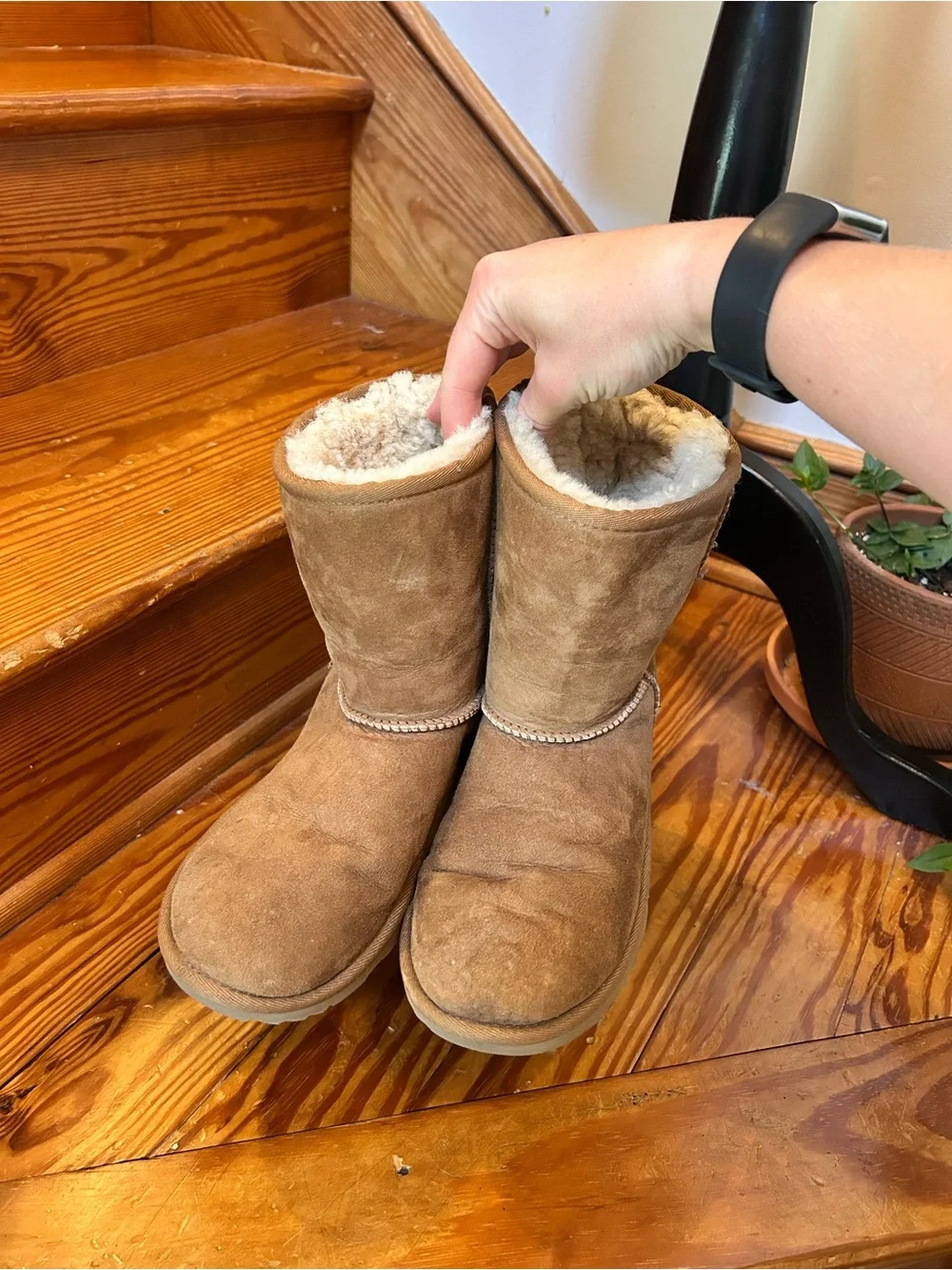 UGG Suede Ankle Boots in Taupe